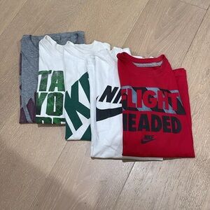 Five T-shirts boys size medium